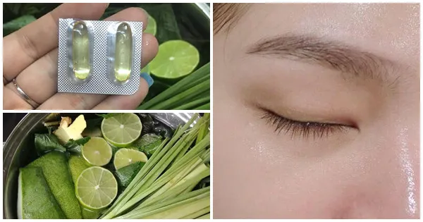 cách xông mặt bằng sả và vitamin e