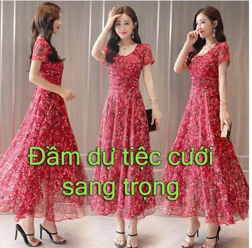 đầm dự tiệc cưới sang trọng