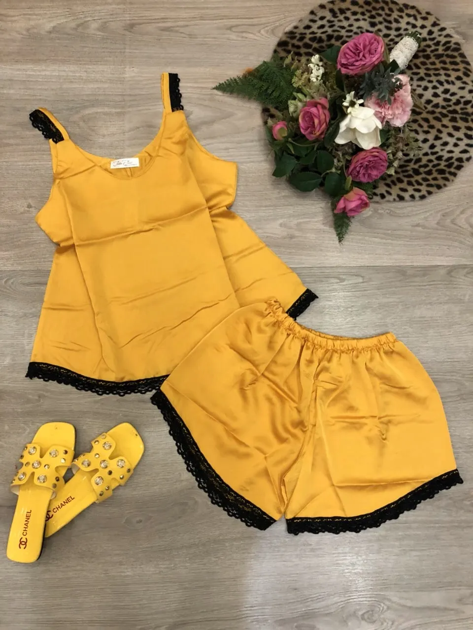 đồ bộ mặc nhà vải satin