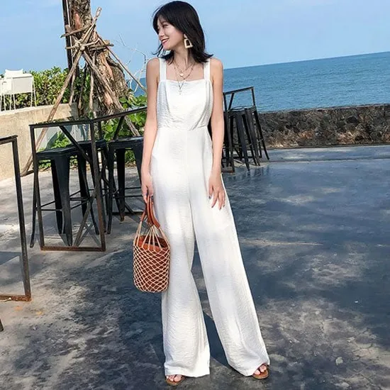 jumpsuit dài ống rộng