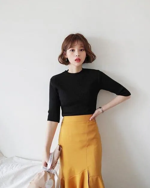 màu vàng kết hợp với màu đen thì đẹp