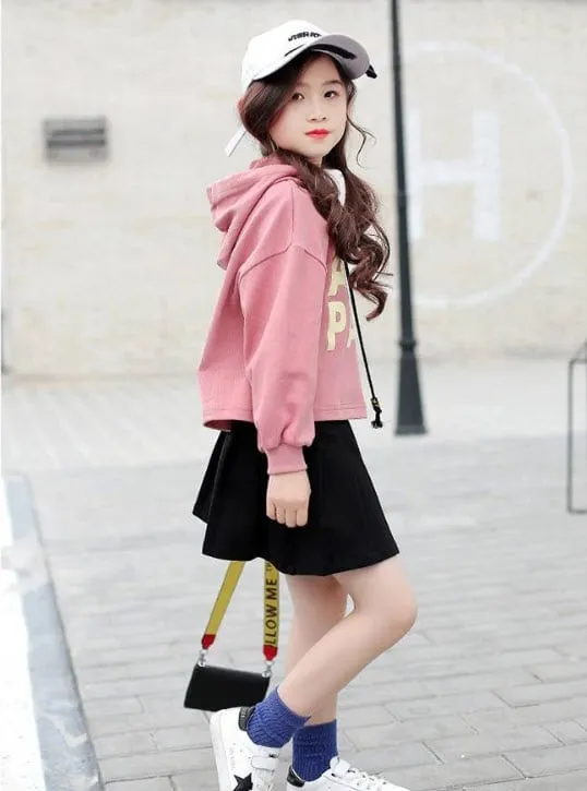 những mẫu quần áo đẹp cho bé gái set hoodie đáng yêu