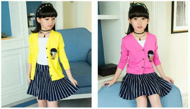 những mẫu quần áo đẹp cho bé gái áo khoác len cổ tim