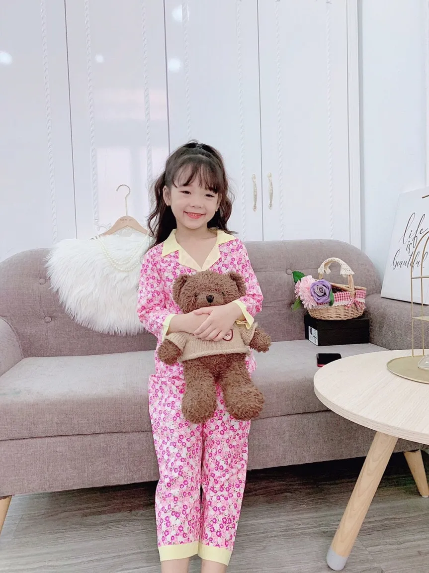 những mẫu quần áo đẹp cho bé gái pizama
