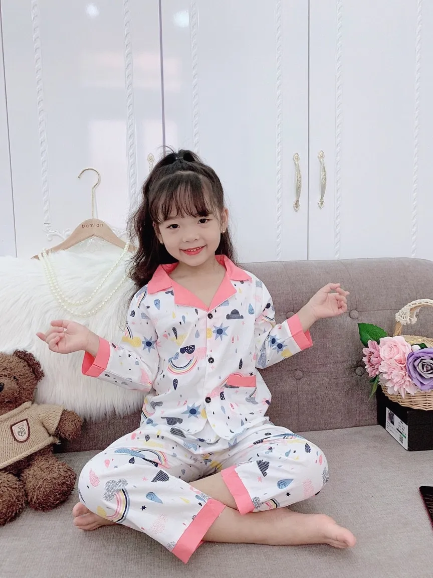 những mẫu quần áo đẹp cho bé gái đồ bộ pizama