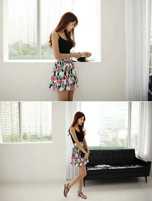 phối áo tank top cho dáng người thước kẻ