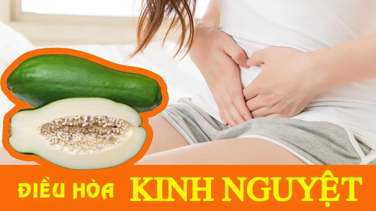 tác dụng của đu đủ xanh giúp điều hòa kinh nguyệt
