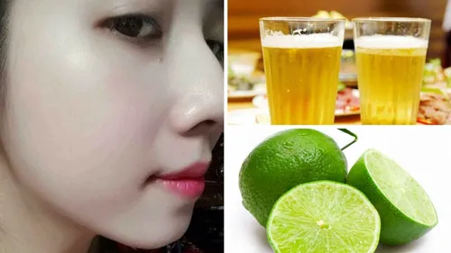 tác dụng việc rửa mặt bằng bia và chanh