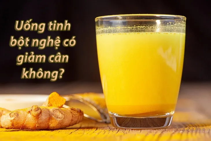 Uống tinh bột nghệ có giảm cân không