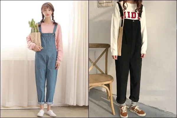 yếm kết hợp với áo sweater là gì