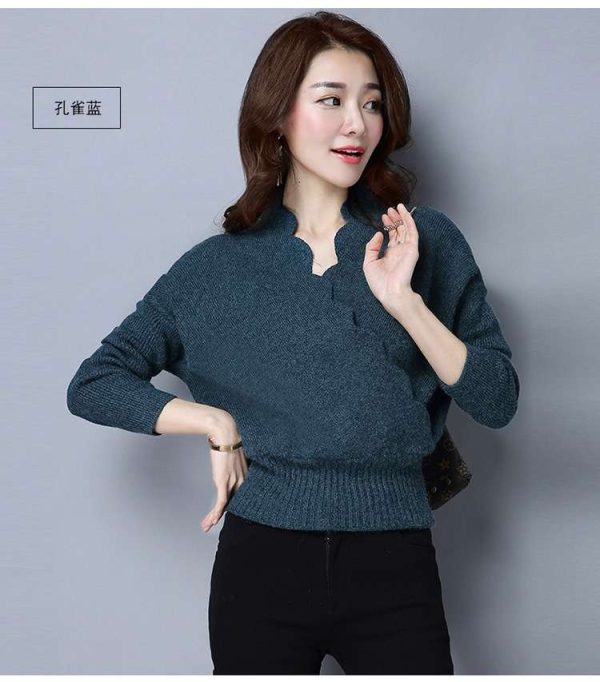 Áo len vạt chéo - Ảnh 5