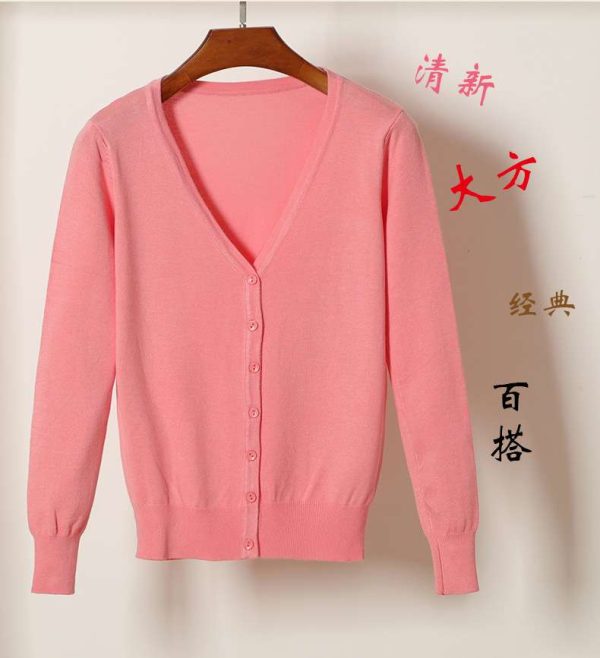 Áo khoác Len nữ thời trang Hàn Quốc- Áo khoác len cổ tim - Ảnh 23