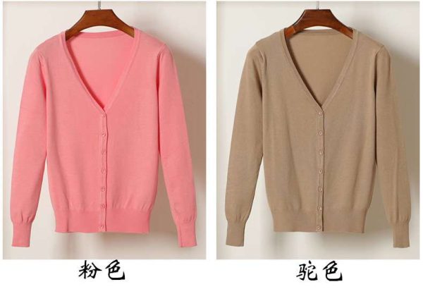 Áo khoác Len nữ thời trang Hàn Quốc- Áo khoác len cổ tim - Ảnh 22
