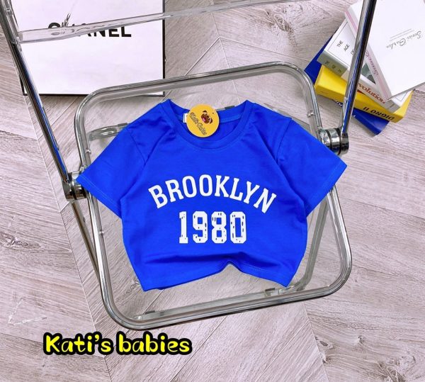 Áo thun Croptop bé gái 1980 - Ảnh 2