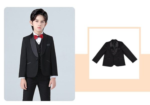 Vest đen nút bọc - Ảnh 6