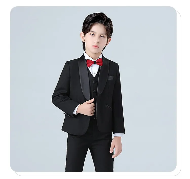 Vest đen nút bọc