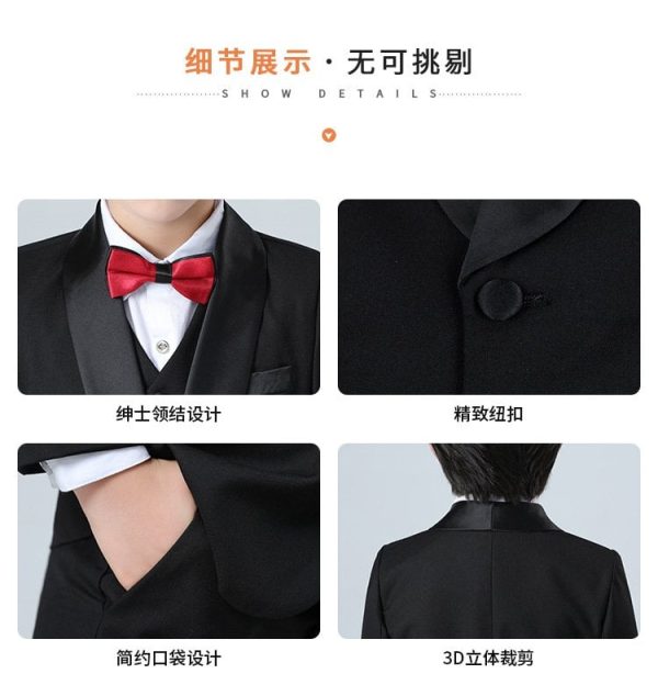 Vest đen nút bọc - Ảnh 3