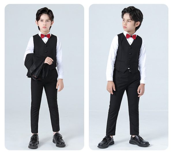 Vest đen nút bọc - Ảnh 2