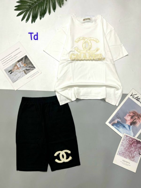 Bộ ngố thun chữ X Chanel - Ảnh 5