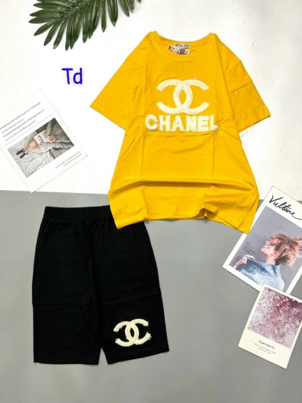 Bộ ngố thun chữ X Chanel - Ảnh 4