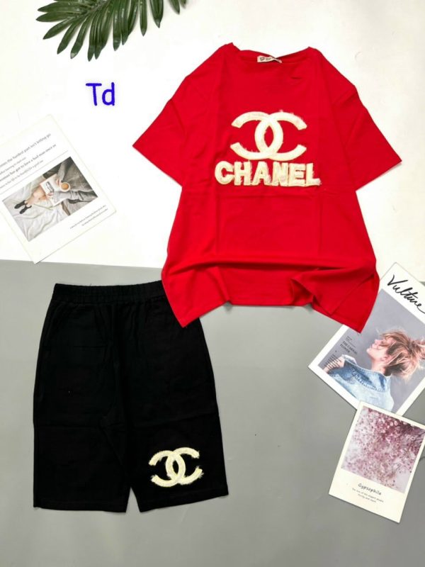 Bộ ngố thun chữ X Chanel - Ảnh 3