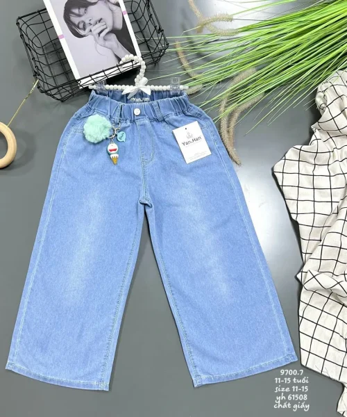 Quần jeans dài bé gái