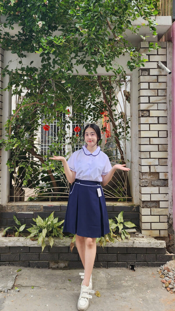 Đồng phục học sinh tiểu học - Áo sơ mi bé gái cấp 1 - Ảnh 9
