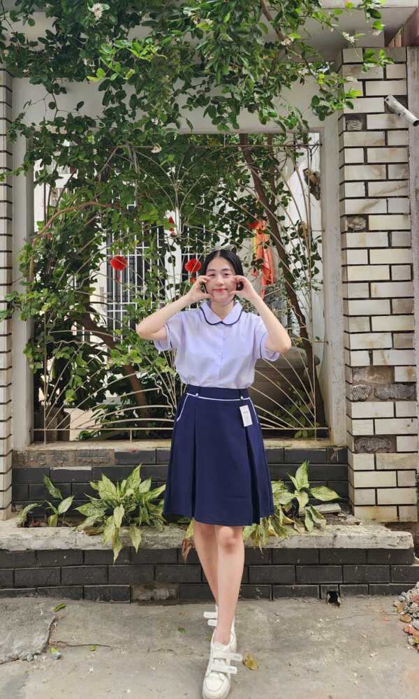 Đồng phục học sinh tiểu học - Áo sơ mi bé gái cấp 1 - Ảnh 8