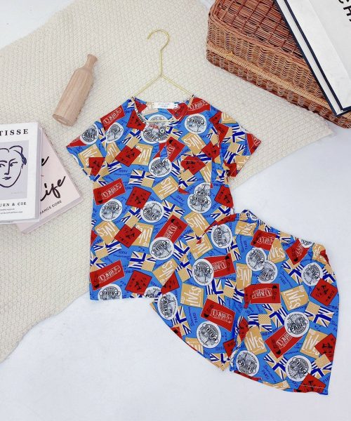 Bộ đùi lanh Bé Trai tay ngắn