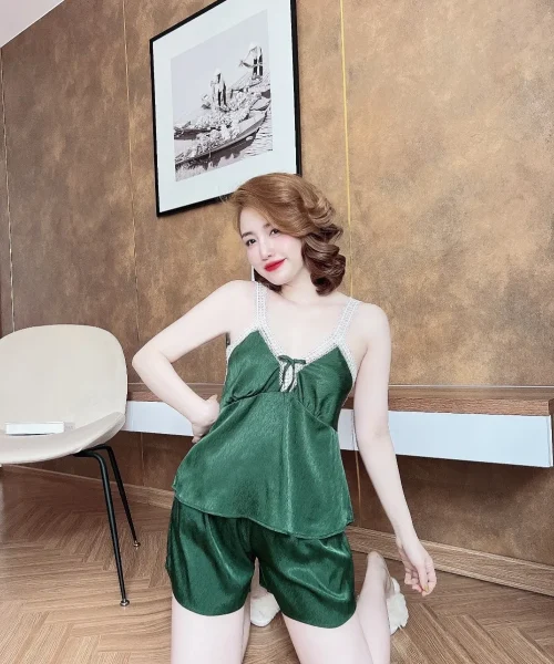 Bộ dây lụa lattin phối ren