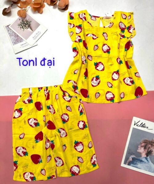 Đồ bộ mặc nhà bigsize - Đồ Bộ Lửng Lanh Sát Nách