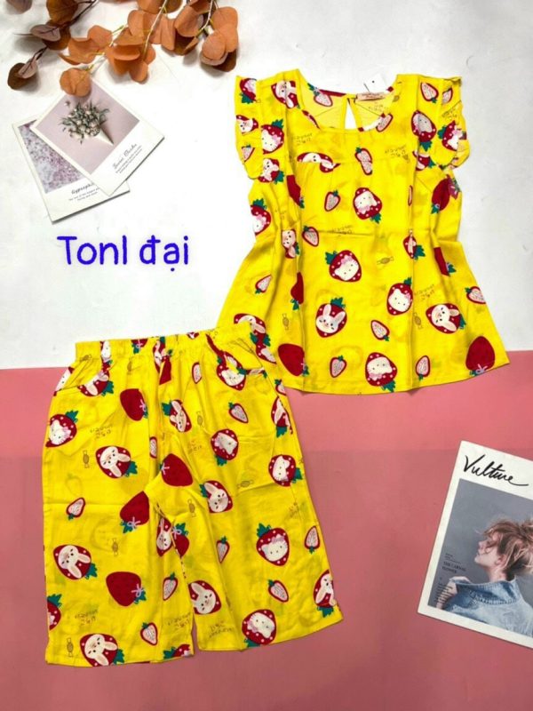 Đồ bộ mặc nhà bigsize - Đồ Bộ Lửng Lanh Sát Nách
