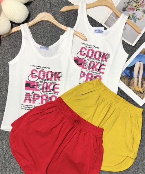 Bộ đùi sát nách thun cotton