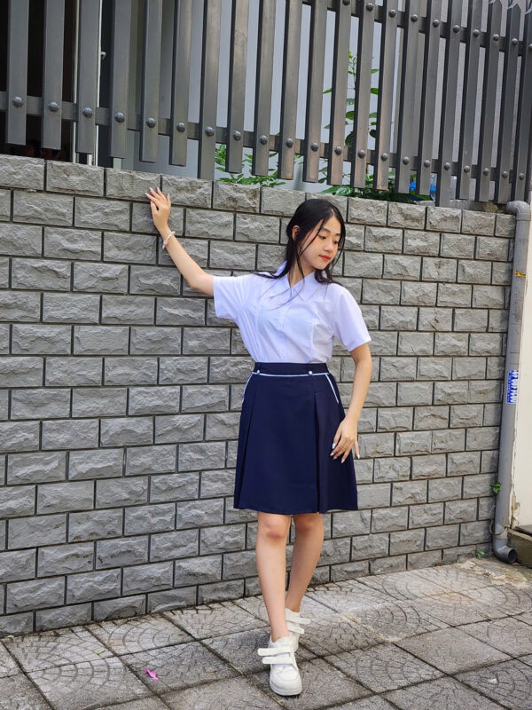 Đồng phục học sinh bé gái tiểu học - 4 mẫu Áo sơ mi cao cấp cấp 1 xinh xăn - Ảnh 6