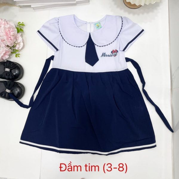 Đồng phục học sinh đầm tim bé gái - Ảnh 4