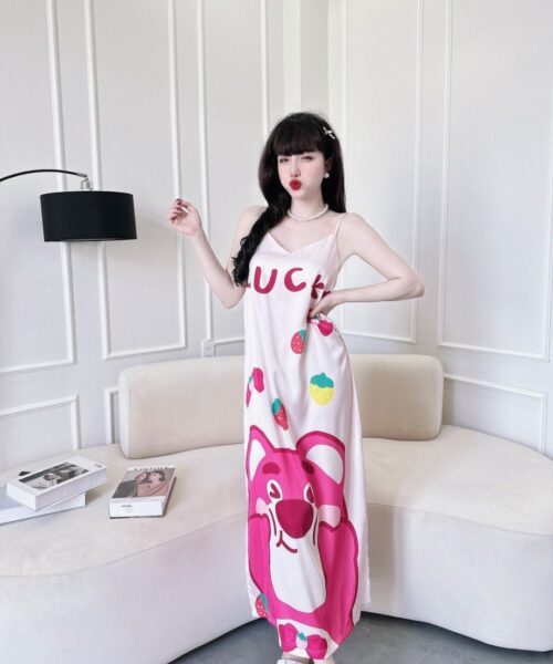 Đầm lụa lattin 2 dây