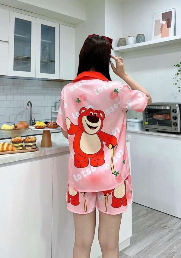 Pijama đùi họa tiết hoạt hình - Ảnh 5