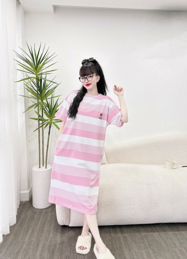 Đầm thun kẻ sọc