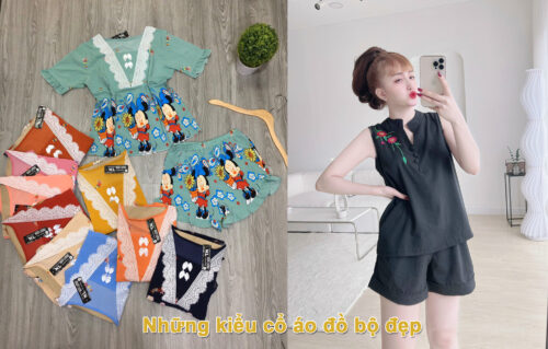 những kiểu cổ áo đồ bộ đẹp