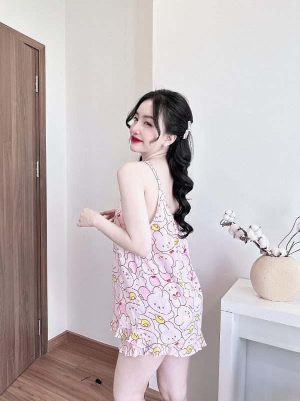 Đồ bộ đùi lanh 2 dây - Ảnh 7