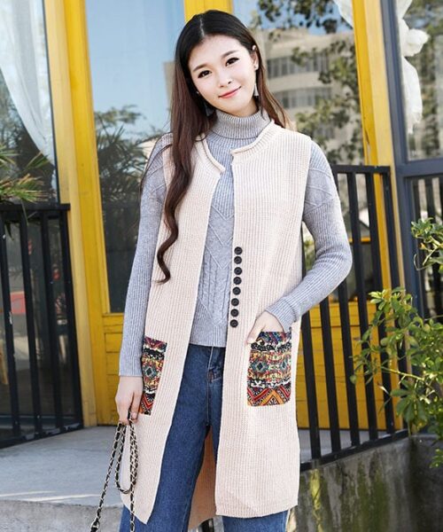 Gile len dài phối túi thổ cẩm