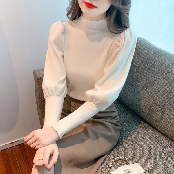 Áo len bồng tay dài - Ảnh 5