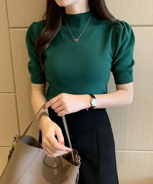 Áo len bồng tay lỡ