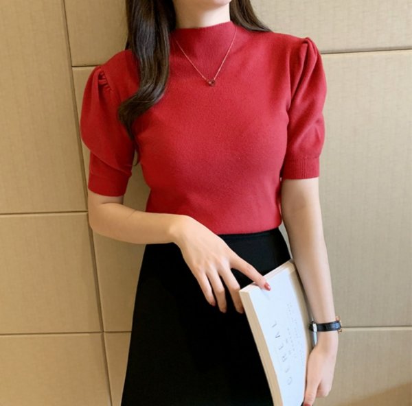Áo len bồng tay lỡ - Ảnh 6