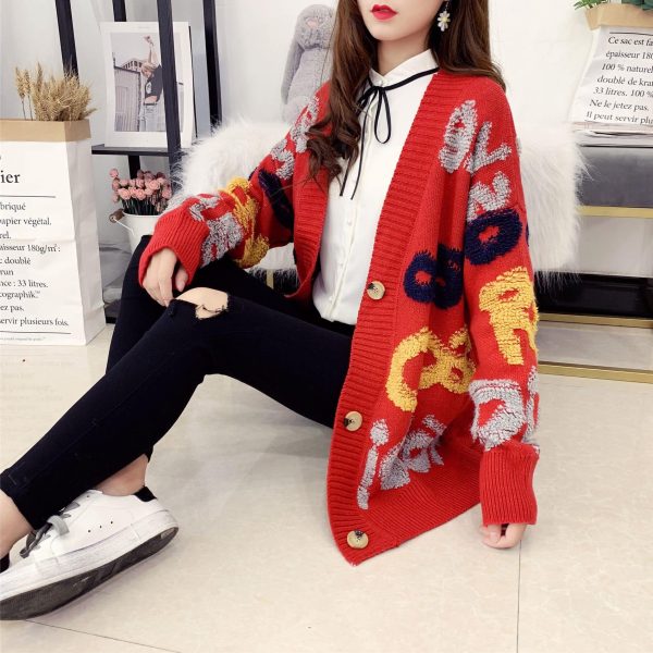 Áo Khoác len dáng dài chữ nổi IO - Ảnh 12