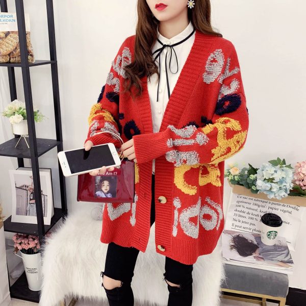 Áo Khoác len dáng dài chữ nổi IO - Ảnh 14