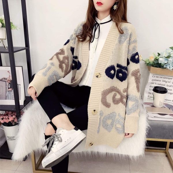 Áo Khoác len dáng dài chữ nổi IO - Ảnh 10