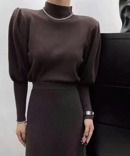 Áo len thu đông xinh xắn - Áo len bồng tay dài