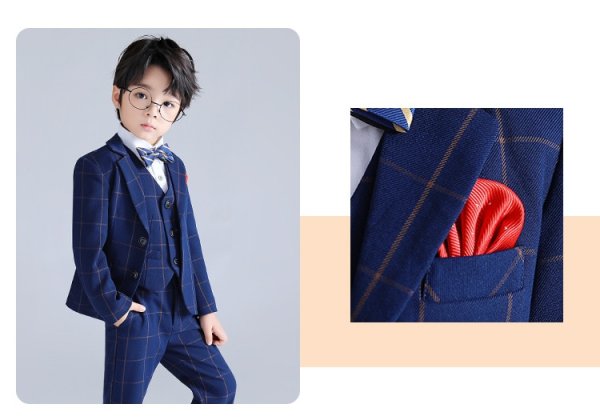 Set 3 món vest caro to sọc vàng - Ảnh 8