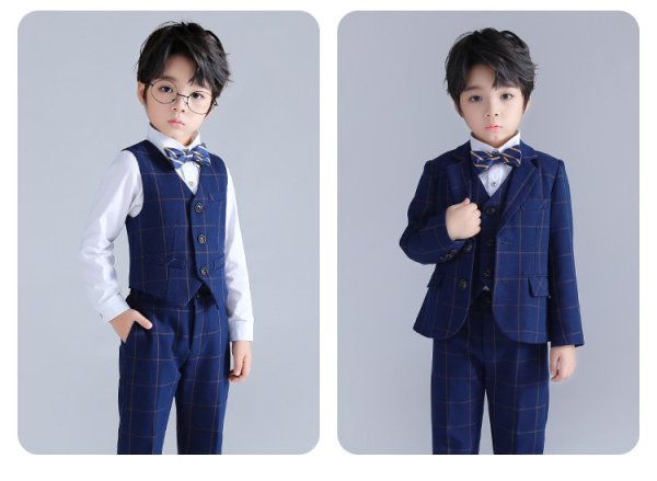 Set 3 món vest caro to sọc vàng - Ảnh 6